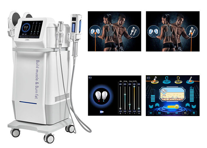 Máy giảm béo cơ thể EMS di động Máy kích thích cơ bắp 4 tay cầm cho thương mại