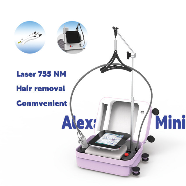Máy triệt lông mini diode Alexandrite 755nm với màn hình cảm ứng thông minh, dễ dàng vận hành trong ngành thẩm mỹ