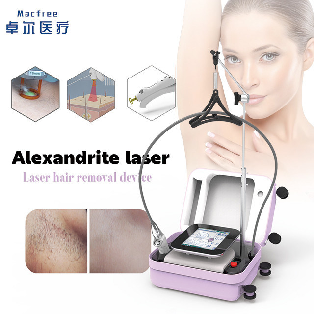 Máy triệt lông mini diode Alexandrite 755nm với màn hình cảm ứng thông minh, dễ dàng vận hành trong ngành thẩm mỹ