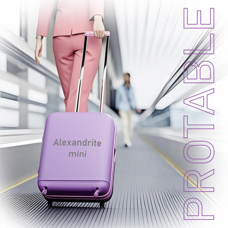 Alexandrite Mini Thiết bị làm đẹp di động Điện năng chạm thông minh Phần Bison Light And Easy 755nm Mini Machine Alexandrite 755nm Laser Hair Removal