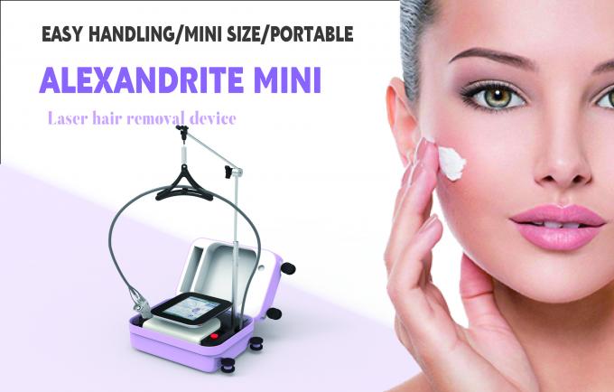 Alexandrite Mini Thiết bị làm đẹp di động Điện năng chạm thông minh Phần Bison Light And Easy 755nm Mini Machine Alexandrite 755nm Laser Hair Removal 1